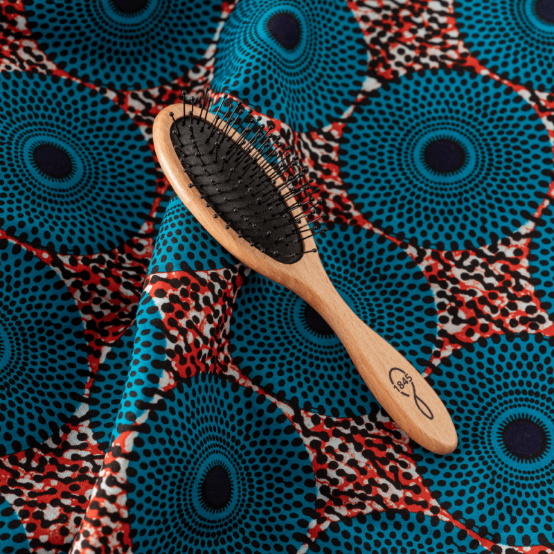 Brosse à cheveux en bois 1845 - Démêlage cheveux bouclés et frisés courts